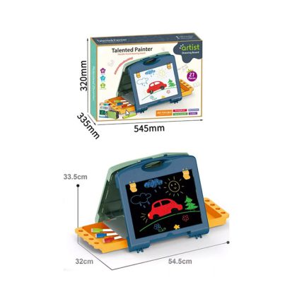 کیف تخته نقاشی دو طرفه با صفحه بازی